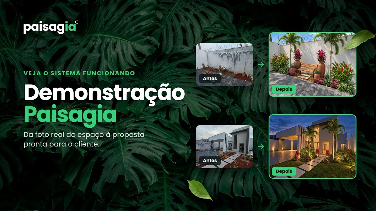 Um quadro da demonstração completa do Paisagia